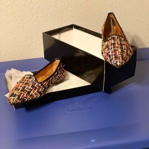 Pointed toe flats (never worn)